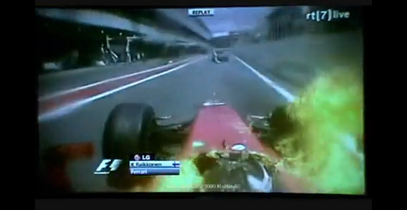 F1 Video: Kimi Raikkonen u plamenu u pit stopu