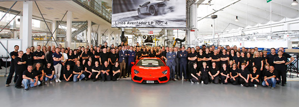 Lamborghini proizveo hiljaditi Aventador