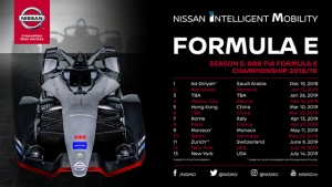 Nissan će se u petoj sezoni Formule E takmičiti u 12 svetskih gradova